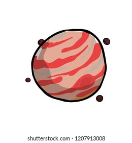jupiter planet space icon