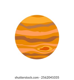 Jupiter, Space Vector Illustration, Isolated