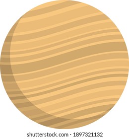 jupiter vector flat colour icon