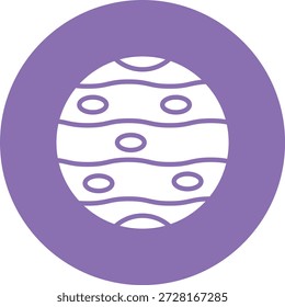 Ilustración de diseño de íconos de Vector de Júpiter
