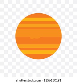 Jupiter vector icon isolated on transparent background, Jupiter logo concept