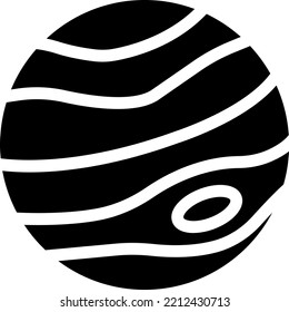 ilustración de jupiter Vector en un fondo transparente. Símbolos de calidad superior. Iconos vectoriales de glifos para diseño de conceptos y gráficos. 
