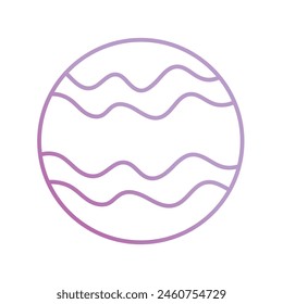 jupiter with white background vector stock illustration