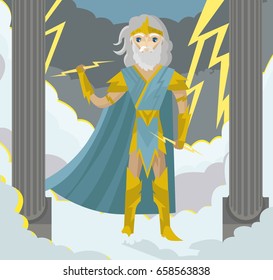 jupiter zeus greek roman mythology god of the ray in the sky