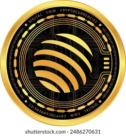 júpiter-jup ilustraciones de criptomonedas en fondo abstracto. ilustraciones 3d.