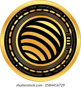 jupiter-jup cryptocurrency illustrations on abstract background. 3d illustrations.