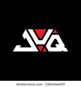 JUQ triangle letter logo design with triangle shape. JUQ triangle logo design monogram. JUQ triangle vector logo template with red color. JUQ triangular logo Simple, Elegant, and Luxurious design.