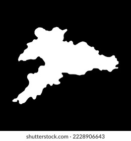 Jura map, Cantons of Switzerland. Vector illustration.