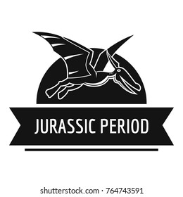 Jurassic cute logo. Simple illustration of jurassic cute vector logo for web