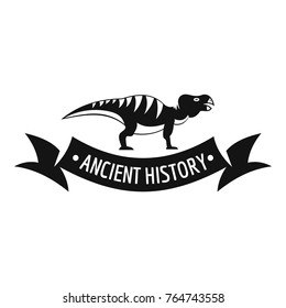 Jurassic dino logo. Simple illustration of jurassic dino vector logo for web