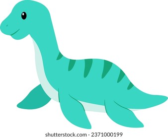 Jurassic era dino collection for children, with flat design or flat illustration style