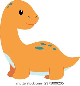 Jurassic era dino collection for children, with flat design or flat illustration style