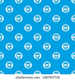 Jurassic funny pattern vector seamless blue repeat for any use