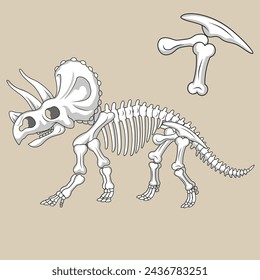 JURASSIC GRAPHIC DINO BONES T-REX