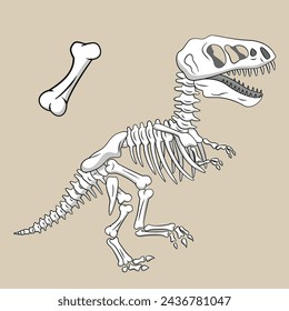 JURASSIC GRAPHIC T-REX DINO BONES