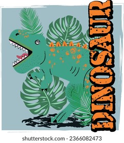 JURASSIC JUNGLE DESIGN VECTOR  DINOSAUR