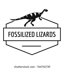 Jurassic lizard logo. Simple illustration of jurassic lizard vector logo for web