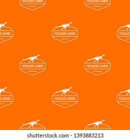 Jurassic lizard pattern vector orange for any web design best