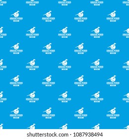 Jurassic monster pattern vector seamless blue repeat for any use