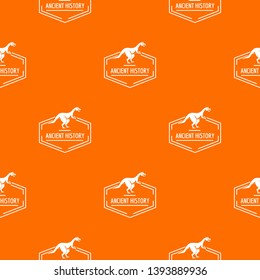 Jurassic pattern vector orange for any web design best