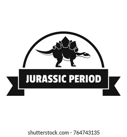 Jurassic period logo. Simple illustration of jurassic period vector logo for web