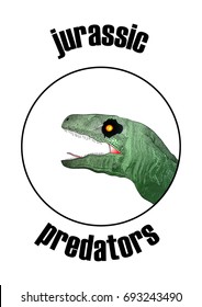 jurassic predators raptor dinosaur head