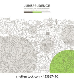 jurisprudence Doodle Website Template Design