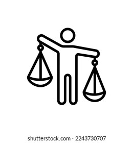 Jurisprudence icon in vector. Logotype