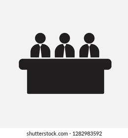 jurors vector icon