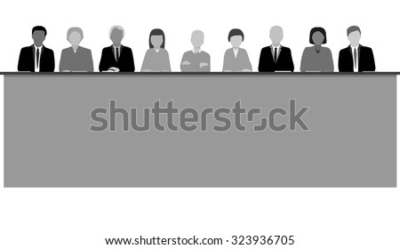 The jury in the court