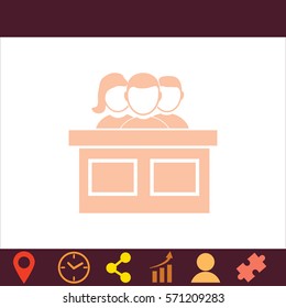 Jury  icon. Vector design.