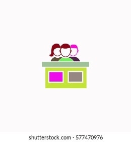 Jury  icon Vector design. Colored illustration.