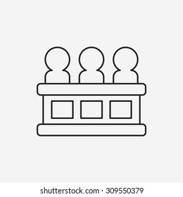 Jury line icon