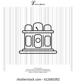 Jury line icon. vector illustration