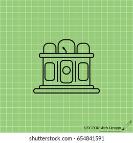 Jury line icon. vector illustration