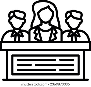 Jury Pixel Perfect Detail Icon