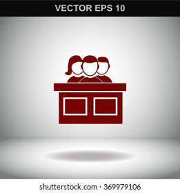 Jury vector icon.