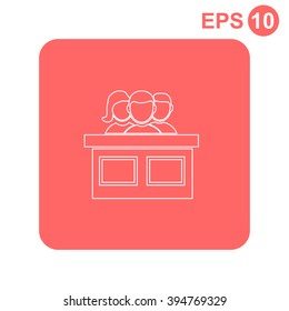 Jury vector icon.