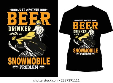 just another beer drinke snowmobile problem