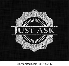 Just Ask on blackboard