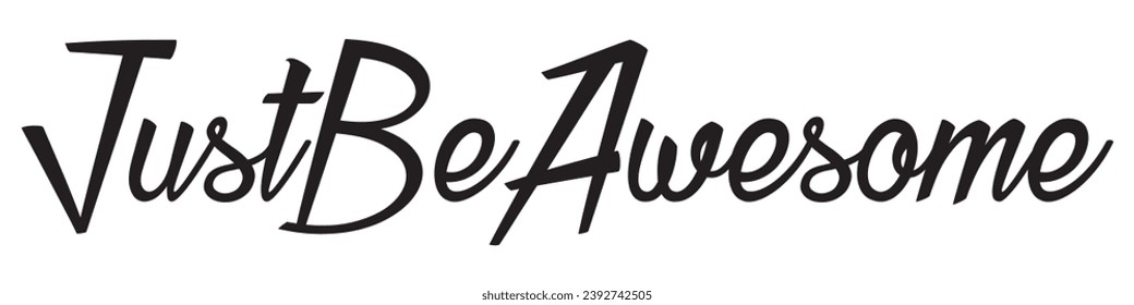 just be awesome text on white background.