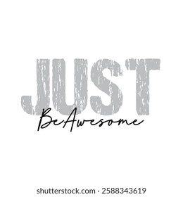 just be awesome text on white background.