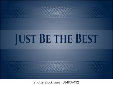 Just Be the Best card