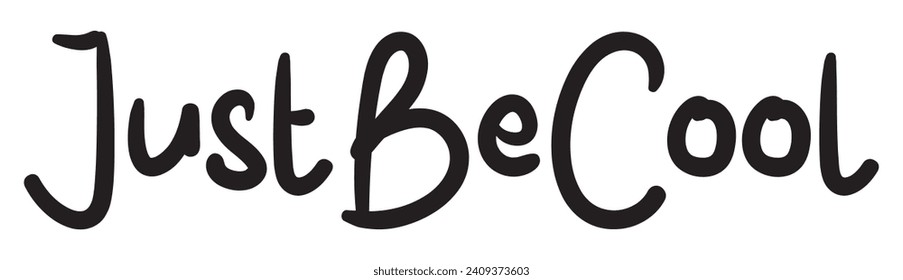 just be cool text on white background.
