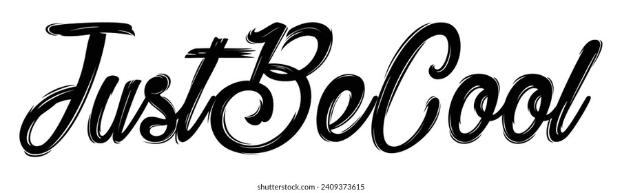 just be cool text on white background.