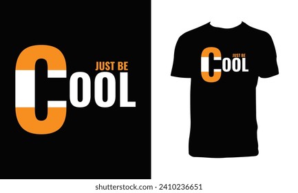 Nur coole Typografie T Shirt Design