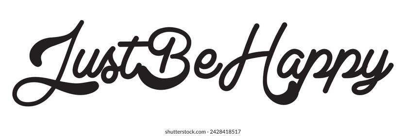 just be happy text on white background.