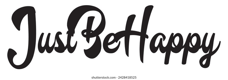just be happy text on white background.