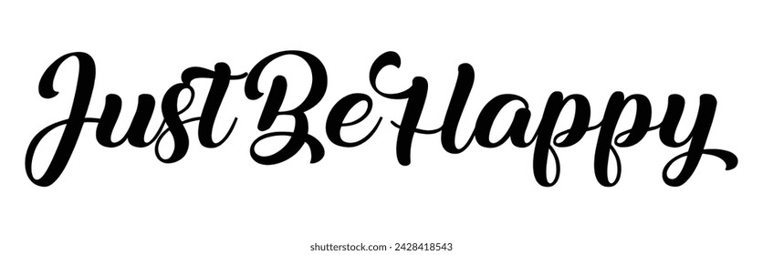 just be happy text on white background.
