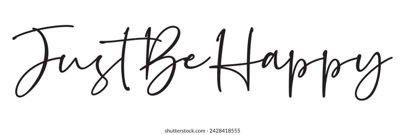 just be happy text on white background.